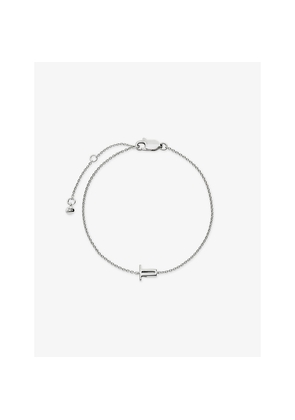 Womens Monica Vinader Initial T Sterling-Silver Bracelet