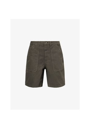 Mens Finisterre Basset Patch-Pocket Cotton Shorts