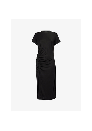 Womens Anine Bing Vida Ruched Stretch-Jersey Midi Dress