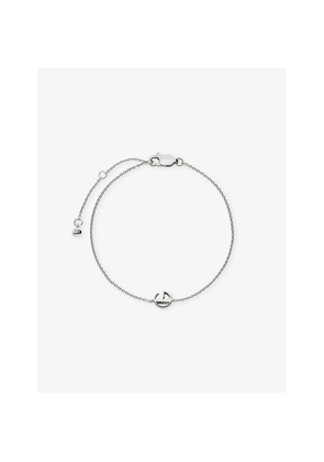 Womens Monica Vinader Initial G 925 Sterling Silver Chain Bracelet