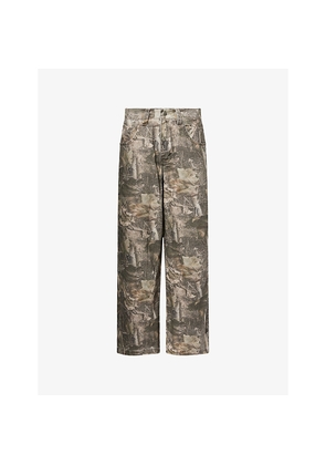 Womens Jaded London Woodland Camouflage Denim Jeans