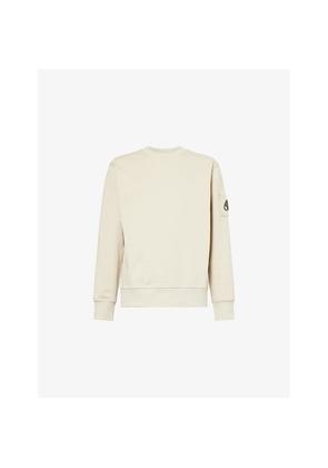 Mens Moose Knuckles Hartsfield Crew-Neck Cotton Sweatshirt