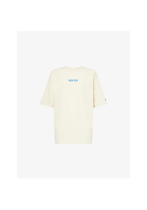 Mens New Era Graphic-Print Oversized Cotton T-Shirt