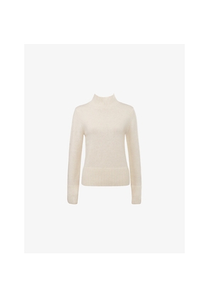 Womens House of CB Skye High-Neck Merino-Wool Jumper