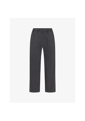 Mens Skims Straight-Leg Elasticated-Waist Cotton-Blend Trousers