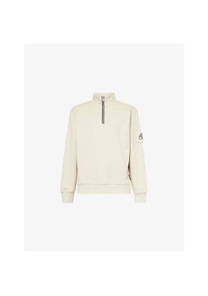 Mens Moose Knuckles Hartsfield Quarter-Zip Cotton Sweatshirt