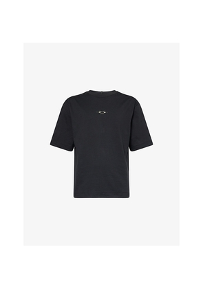 Mens Oakley Stacked Metal Graphic-Print Cotton T-Shirt