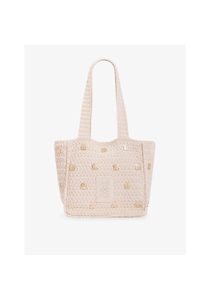 Womens Sandro Tassel Crochet Shoulder Bag