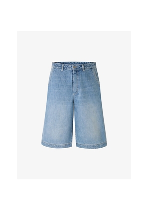 Womens Soeur Francis Wide-Leg Denim Shorts