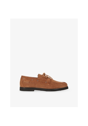 Mens The Kooples Lace-Up Suede Loafers