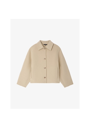 Womens Soeur Gyoda Relaxed-Fit Wool-Blend Jacket