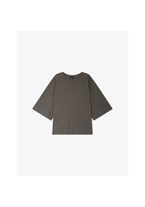 Womens Soeur Helsinki Oversized-Fit Cotton T-Shirt