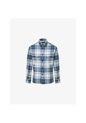Mens Dunhill Tartan Cashmere Overshirt