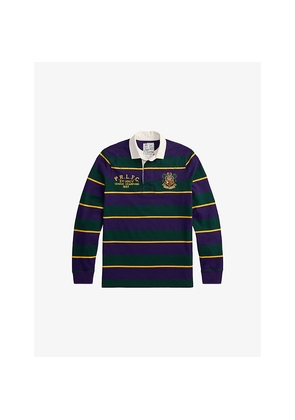 Mens Polo Ralph Lauren Classic-Fit Embroidered Cotton-Jersey Rugby Shirt
