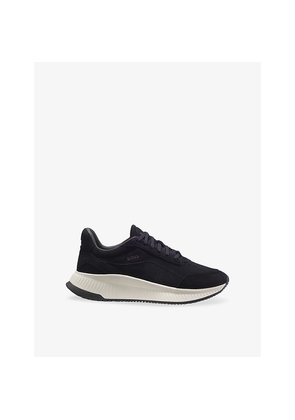 Mens Boss Running Suede Trainers