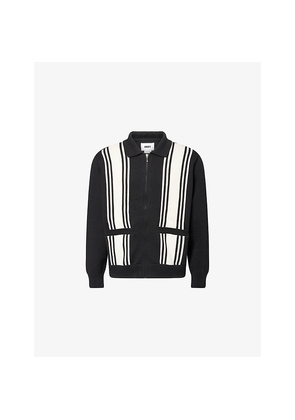 Mens Obey Matt Zip-Up Cotton-Blend Cardigan