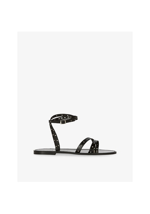 Womens The Kooples Strappy Flat Leather Sandals