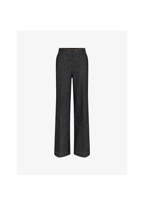 Womens Soeur California Wide-Leg Stretch-Denim Jeans