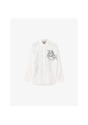 Womens Allsaints Sparrow Long-Sleeve Cotton Shirt