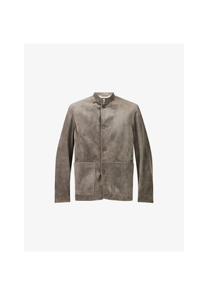 Mens Dunhill Suede Driving Jacket