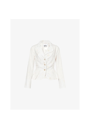 Womens Vivienne Westwood Bettina Embroidered Cotton-Blend Jacket
