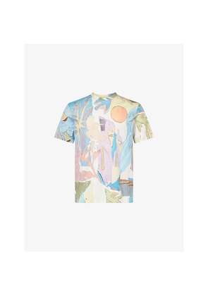 Mens Paul Smith Printed Cotton-Jersey T-Shirt