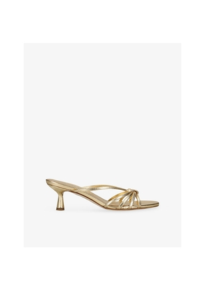 Womens Aeyde Abby Leather Heeled Mules