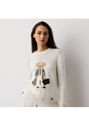 Spring Polo Bear Silk Jumper