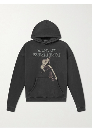 Enfants Riches Déprimés - Well of Loneliness Printed Cotton-Jersey Hoodie - Men - Black - M