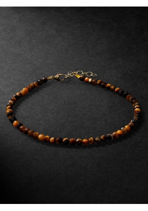 JIA JIA - Men's Arizona 14-Karat Gold Tiger's Eye Bracelet - Men - Gold