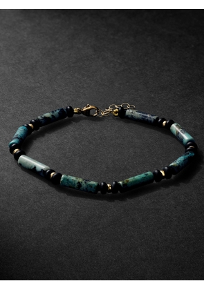 JIA JIA - 14-Karat Gold, Turquoise and Onyx Bracelet - Men - Gold
