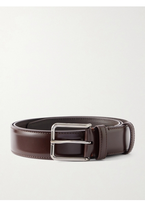 Loro Piana - 3.2cm Monterey Leather Belt - Men - Brown - EU 85