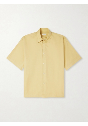 Kaptain Sunshine - Cotton and Silk-Blend Shirt - Men - Yellow - 2