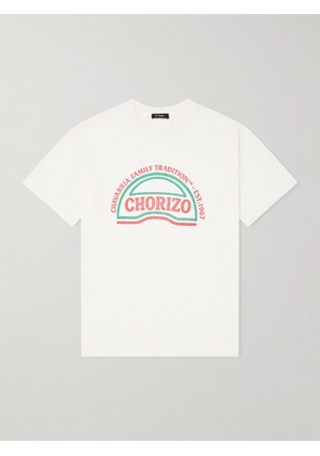 Willy Chavarria - Chorizo Logo-Print Cotton-Jersey T-Shirt - Men - Neutrals - S