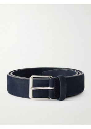 Anderson's - 3cm Suede Belt - Men - Blue - EU 80