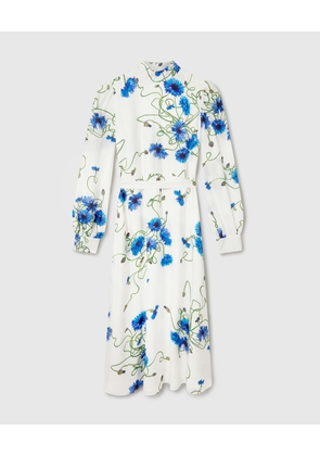 Stella McCartney - Floral Print High Neck Dress, , Size: 42
