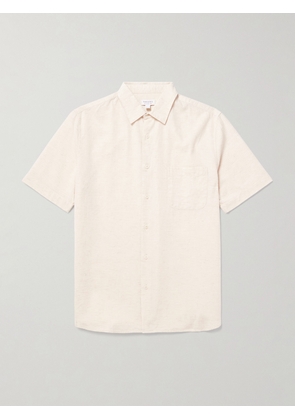Sunspel - Cotton and Linen-Blend Shirt - Men - Neutrals - S