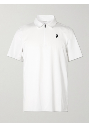 ON - Court Logo-Print Tech-Jersey Tennis Shirt - Men - White - XS