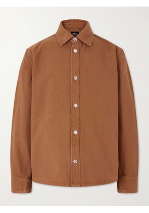 A.P.C. - Cotton Overshirt - Men - Brown - XS