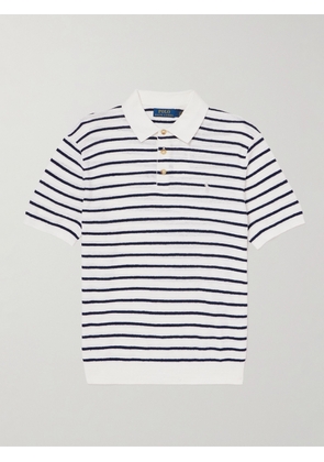 Polo Ralph Lauren - Striped Cotton and Linen-Blend Polo Shirt - Men - White - XS