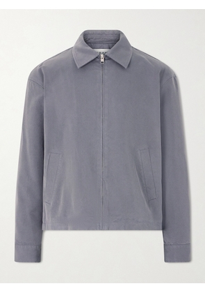 FRAME - Cotton-Blend Trucker Jacket - Men - Gray - S