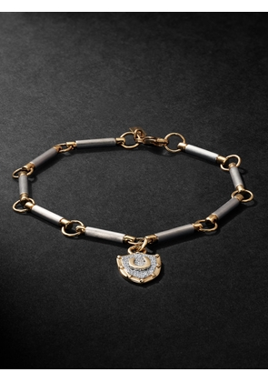 Foundrae - 18-Karat White and Yellow Gold Diamond Bracelet - Men - Gold