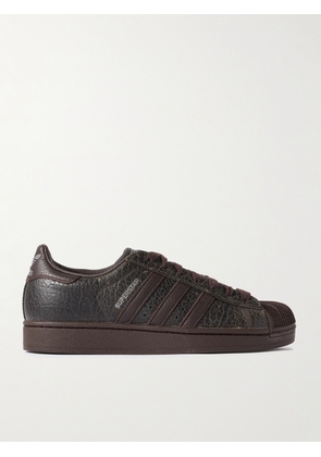 adidas Originals - Superstar II Full-Grain Leather and Rubber Sneakers - Men - Brown - 5.5