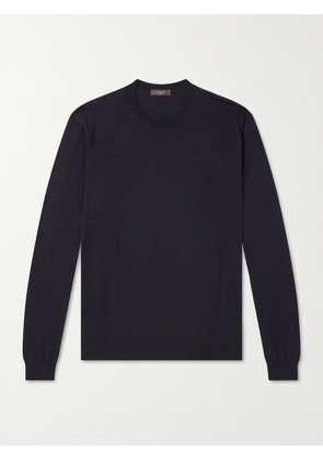 Slowear - Cotton and Silk-Blend Sweater - Men - Black - IT 46