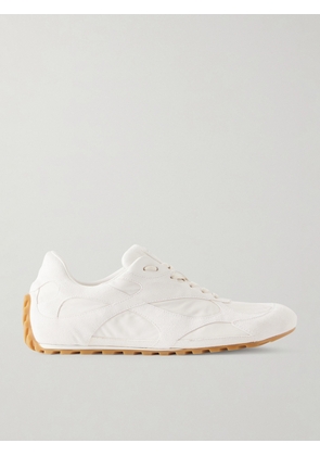 Bottega Veneta - Orbit Flash Suede and Leather-Trimmed Shell Sneakers - Men - White - EU 41