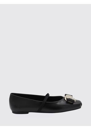 Ballet Flat FERRAGAMO Woman color Black