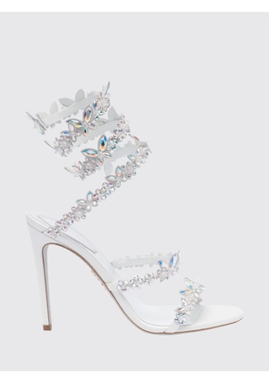 Heeled Sandal RENE CAOVILLA Woman color Silver