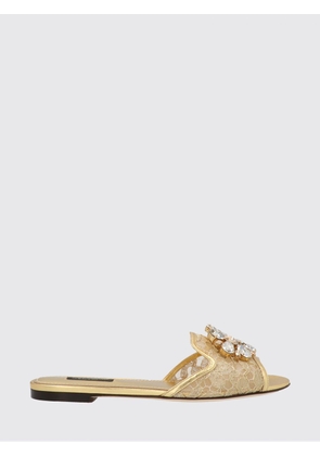 Heeled Sandal DOLCE & GABBANA Woman color Gold