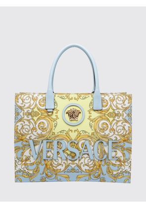 Shoulder Bag VERSACE Woman color Gnawed Blue