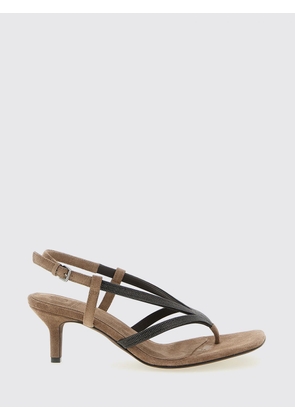 Heeled Sandal BRUNELLO CUCINELLI Woman color Beige